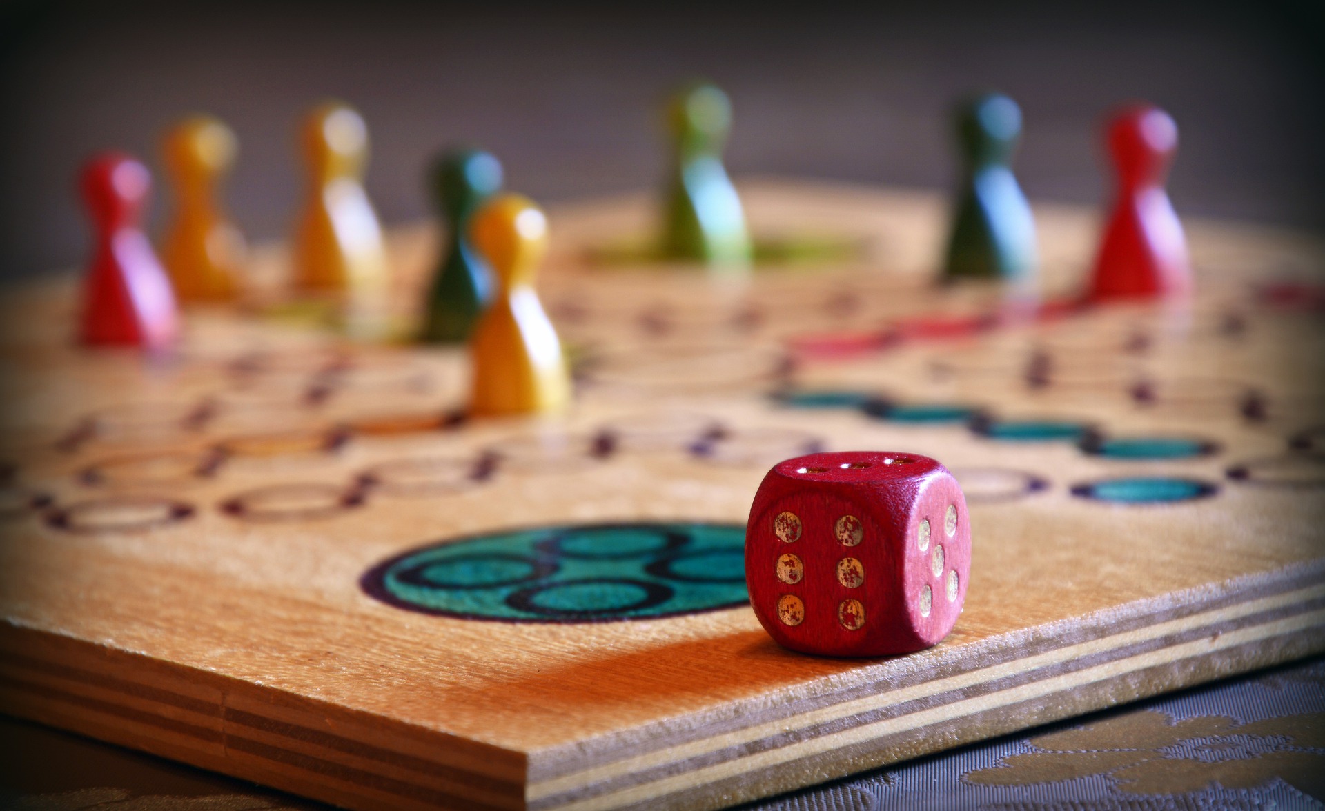 example of a board game being played