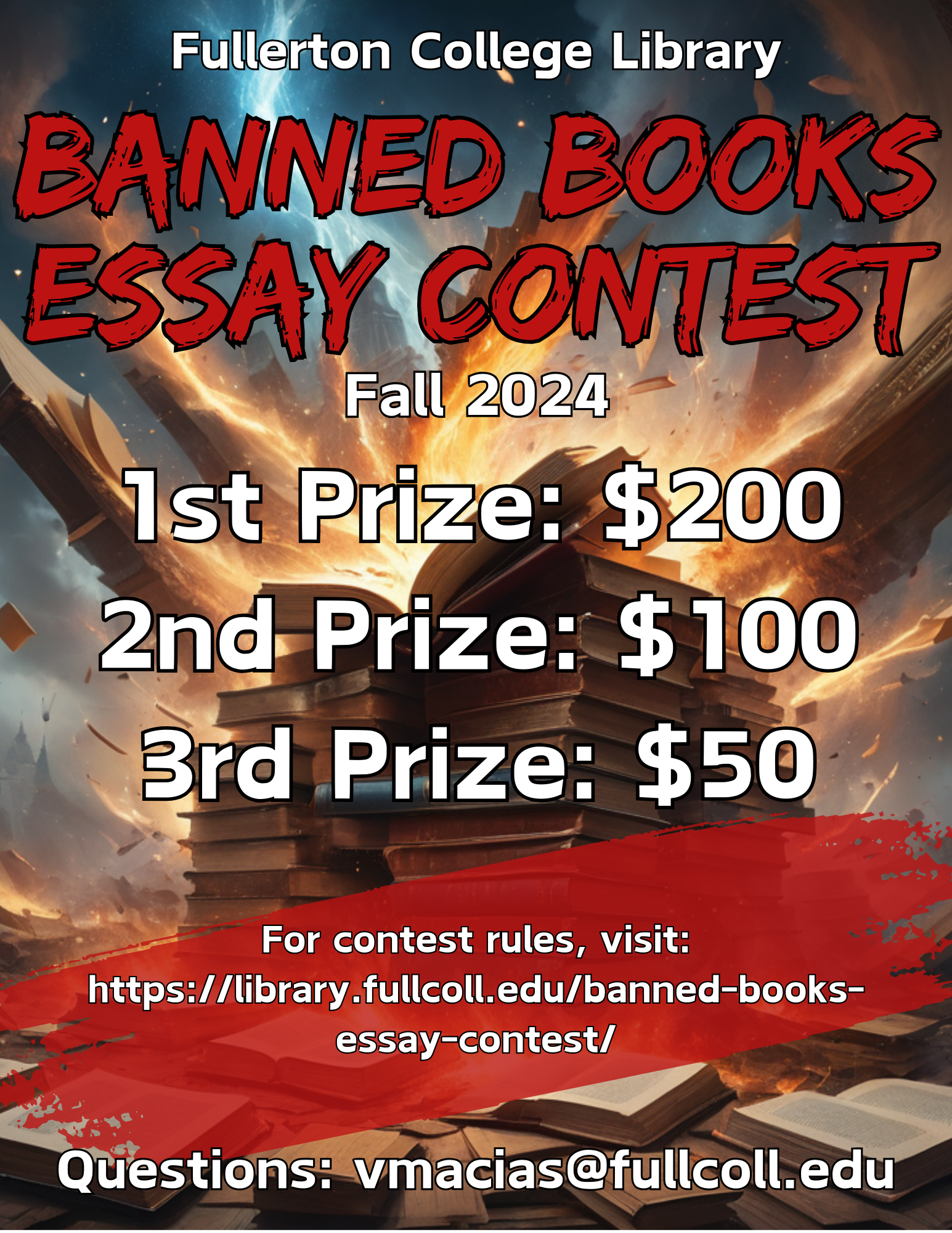 Banned Books Essay Contest Flyer